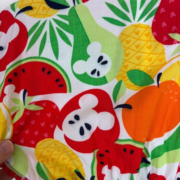 Disney Store Fruit‎ Print Pom Trim Cover Up Beach Pool Summer Fun Size 5/6 - Picture 9 of 16